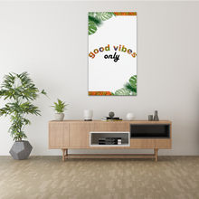 Load image into Gallery viewer, Good vibes Inspirational Time to Africanprint Wall Art
