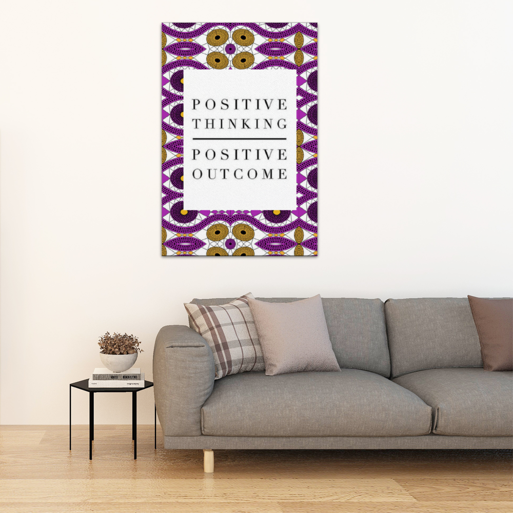 Positive Inspirational Wall Art Canvas Print - FRAMED