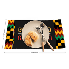 Load image into Gallery viewer, Afri Kente Grid Good Food Placemat
