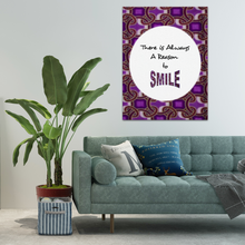 Load image into Gallery viewer, Smile Inspirational Time to Africanprint Wall Art
