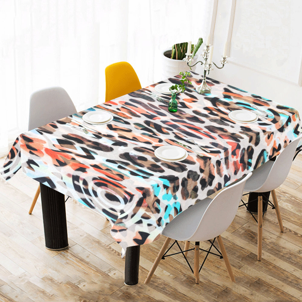 Leopard Multi African tablecloth