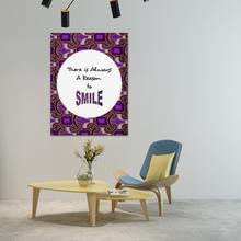 Load image into Gallery viewer, Smile Inspirational Time to Africanprint Wall Art
