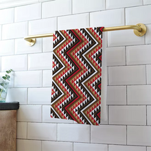 Charger l&#39;image dans la galerie, Burgundy Aztec Bath/Beach Towel
