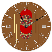 Load image into Gallery viewer, Afro Red Pop Large 15&quot; Round Silent Wall Clock
